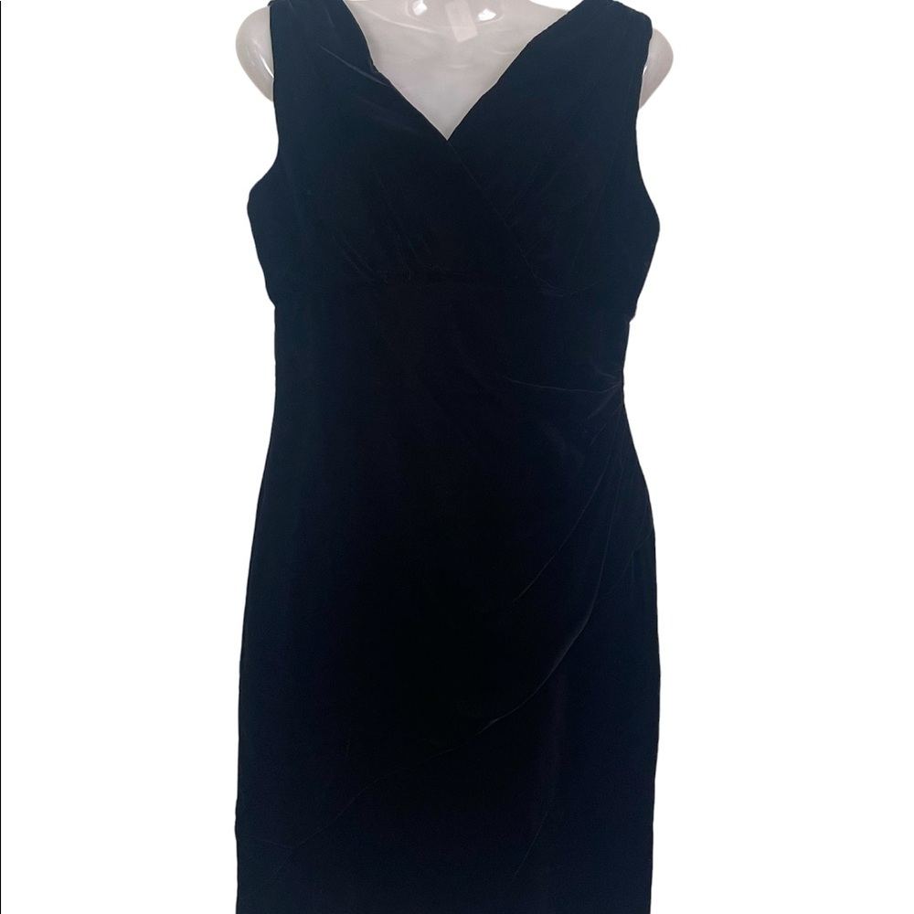 ✨Nicole Miller-Velvet little black dress ✨